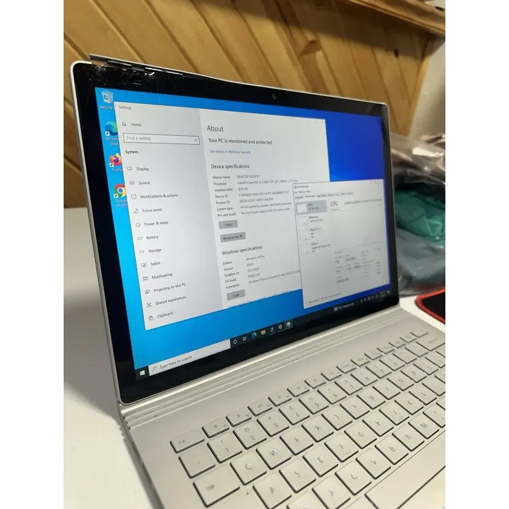 Microsoft SURFACE BOOK 2 Core i5-7300U 8GB RAM 128GB SSD W10 - For Parts
